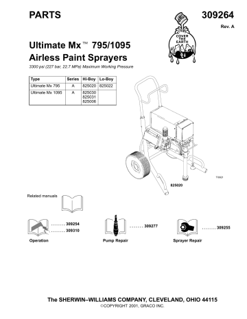 Graco 309264a Ultimate Mx 795/1095 Airless Paint Sprayers Owner's ...