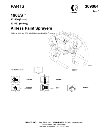 Graco 309064F 190ES Airless Paint Sprayer Owner's manual | Manualzz