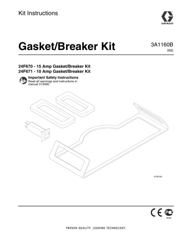 Graco 3A1160B - Gasket/Breaker Kit Instructions | Manualzz