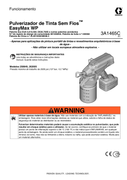 Graco 3A1465C - EasyMax WP Cordless Paint Sprayer Guia de usuario