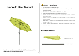 Kahomvis SOUT202277 8.6 ft. Steel Market Patio Umbrella User manual