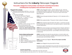EZPole EZL17 Liberty 17 ft. Aluminum Telescopic Flagpole Kit Instructions