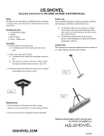 US.SHOVEL BR18SMM Easy Back 18 in. Indoor and Outdoor Ergonomic Push Broom Instructions