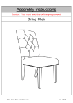 Noble House 107718 Bolton Beige and Natural Tufted Fabric Dining Chair (Set of 2) Instructions
