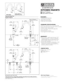 Delta Ss Dst Specification User Manual Installation Guide