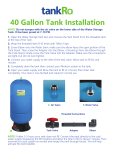 Express Water GTS40 tankRO - RO Water Filtration System Expansion Tank - 40 Gal. Water Capacity - Reverse Osmosis Storage Pressure Tank Use and Care Manual