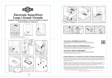 Petsafe PPA11-10709 11 in. x 16 in. Large SmartDoor Electronic Pet Door Guide d'installation | Manualzz