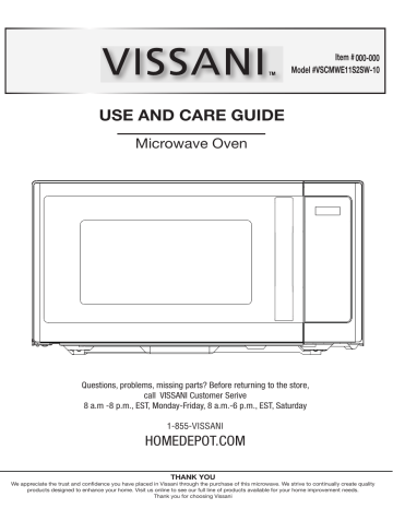 Vissani 1.1 cu. ft. Countertop Microwave Oven in White HVM1110W