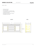 Maykke YSA4972002 Bombay 72.5 in. W x 22 in. D Vanity Specification