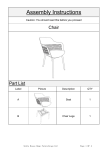 Noble House 71552 Azalea Black Plastic Outdoor Dining Chair (2-Pack) Instructions