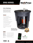 Liberty Pumps SPAC-237 SPAC-Series 1/3 HP Submersible Assembled Sump Pump Package Specification