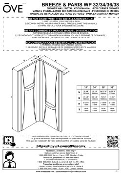 OVE DECORS Corner kit shower Breeze 34 WP