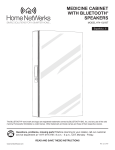 Home Netwerks 74-102-BT 15 in. W x 26 in. H Frameless Stainless Steel Surface-Mount Bathroom Medicine Cabinet Instructions