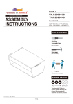 Furniture of America 2P-2096-2088C38 Perine 42 in. Distressed Blue Rectangle Particle Board Coffee Table Instructions