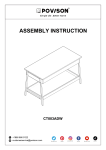 Coffee Table CT003ADW Assembly: AI Chat &amp; PDF Download