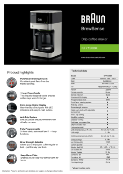 Braun BrewSense Stainless Steel Coffee Maker - KF7150BK