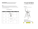 SAFAVIEH FOX3011A Mathison 29 in. Brown Bar Stool Installation Guide