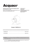 Acquaer TRP010-2 1/10 HP 115-Volt Utility Transfer Pump Product Manual