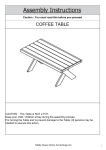 Noble House 41985 Eaglewood Sandblast Light Grey Rectangular Wood Outdoor Coffee Table Instructions