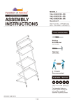 Furniture of America 2P-2052C25D6847 Kasia Sand Black Servong Cart Instructions
