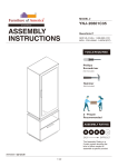 Furniture of America YNJ-20601C35 Noor Vintage Gray Oak Armoire Instructions