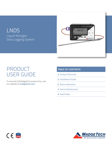 MadgeTech LNDS User Guide | Manualzz