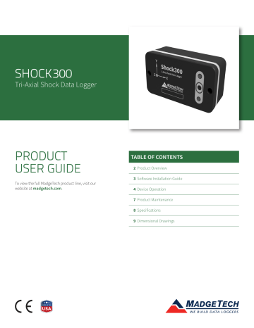 MadgeTech Shock300 User Guide | Manualzz