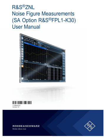 Rohde&Schwarz ZNL User Manual | Manualzz