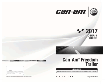 Can-Am Freedom Trailer 2017 Operator Guide | Manualzz
