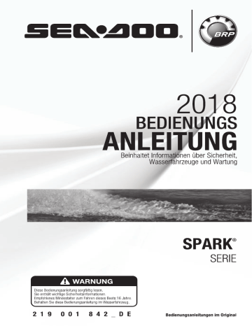 Sea-doo Spark Series 2018 Bedienungsanleitung | Manualzz