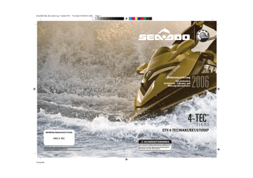Sea-doo GTX 4-TEC Series 2006 Bedienungsanleitung | Manualzz