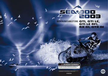 Sea-doo RX DI 2003 Bedienungsanleitung | Manualzz