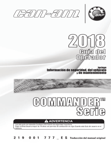 2018 CAN AM COMMANDER SERVICE MANUAL visual data 7
