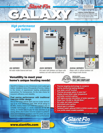 Slant/Fin 21091111NV Residential Gas Boiler 300 MBH Natural Gas ...