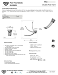 T&amp;S Brass B-0504-SL Double Pedal Valve, Wall Mount, 1/2&quot; NPT Inlet &amp; Outlet, Slow Close Cartridge Specification