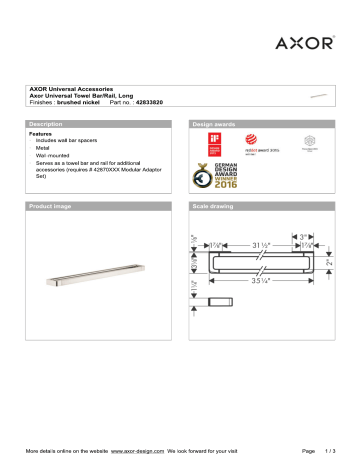 Delta Foundations Chrome Silver Towel Bar 18 in. L Die Cast