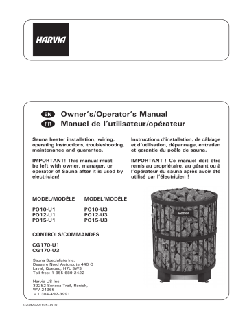 Harvia HPOU152083 Electric heater Owner's Manual | Manualzz