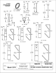 National Hardware KB2549 Picture Hanging Assortment Box, Brass Tech Drawing