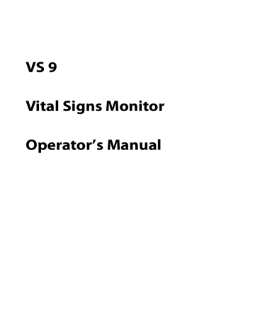 Mindray VS9 Operator's Manual Operator’s Manual | Manualzz