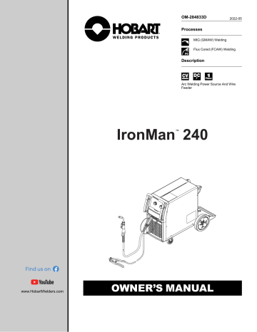 HobartWelders IRONMAN 240 Owner Manual | Manualzz