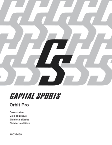 Capital Sports 10032459 Orbit Pro Crosstrainer Bedienungsanleitung | Manualzz