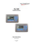 Avery Weigh-Tronix FLI 225 User Manual