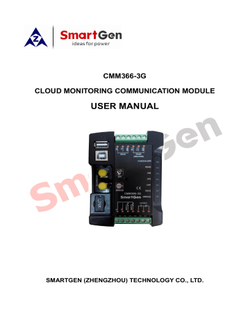 SmartGen CMM366-3G Owner's Manual | Manualzz