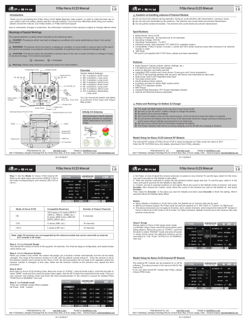 FrSky Horus X12S TRANSMITTER Quick Start Guide | Manualzz