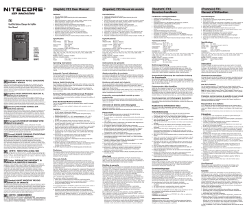 NITECORE FX1 Benutzerhandbuch | Manualzz