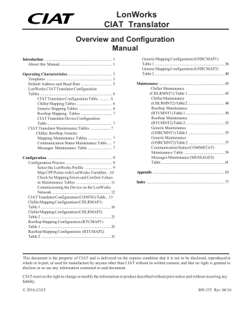 Ciat AQUACIAT LD Manual | Manualzz