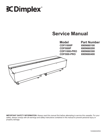 Dimplex CDFI Service Manual | Manualzz