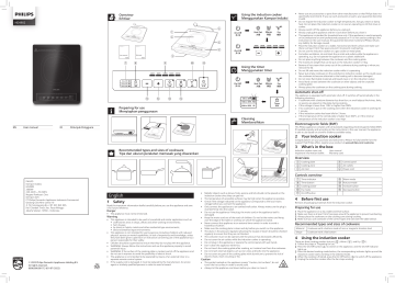 Philips HD4902/60 3000 series Induction cooker User Manual | Manualzz