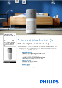 Purificateur d'air PHILIPS série 3000i AC3039/10