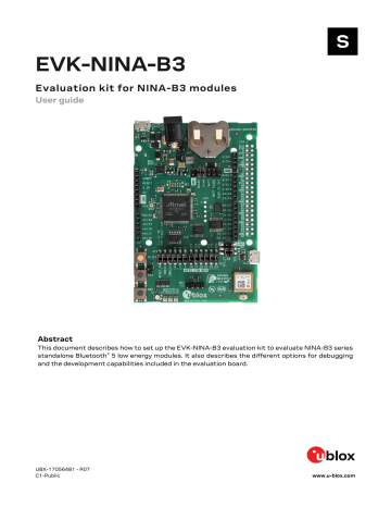 U-blox EVK-NINA-B3 User Guide | Manualzz